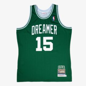 Men's DREAMER x Mitchell & Ness Kelly Green Boston Celtics Hardwood Classics Fashion Jersey