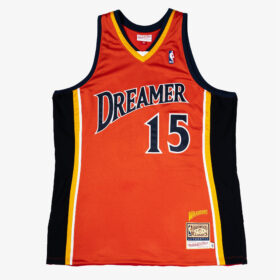 Men's DREAMER x Mitchell & Ness Orange Golden State Warriors Fashion Jersey