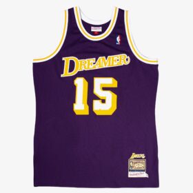 Men's DREAMER x Mitchell & Ness Purple Los Angeles Lakers Hardwood Classics Fashion Jersey