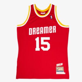 Men's DREAMER x Mitchell & Ness Red Houston Rockets Hardwood Classics Fashion Jersey