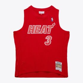 Men's Dwyane Wade Red Miami Heat Hardwood Classics 2012 Christmas Day Swingman Jersey