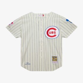 Men's Ernie Banks Cream Chicago Cubs 1969 Jersey