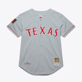 Men's Ivan Rodriguez Gray Texas Rangers 1994 Jersey