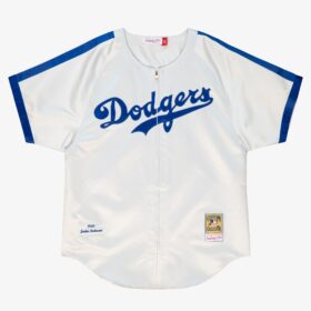 Men's Jackie Robinson White Brooklyn Dodgers Cooperstown Collection 1949 Player Jersey