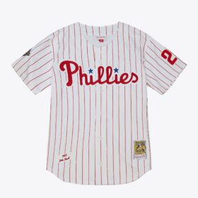 Men's John Kruk White Philadelphia Phillies 1993 Jersey