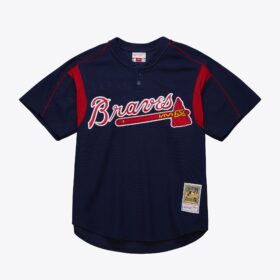 Men's John Smoltz Navy Atlanta Braves 2003 Batting Practice Jersey