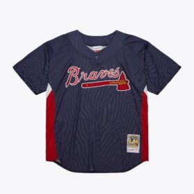 Men's John Smoltz Navy Atlanta Braves 2007 Batting Practice Jersey