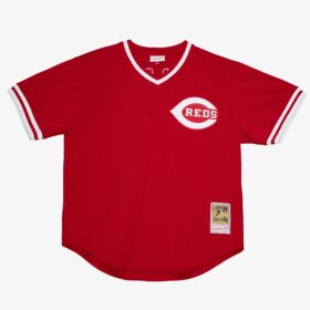 Men's Johnny Bench Red Cincinnati Reds Cooperstown Collection Pullover Jersey