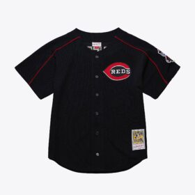 Men's Ken Griffey Jr. Black Cincinnati Reds 2004 Batting Practice Jersey