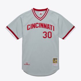 Men's Ken Griffey Jr. Gray Cincinnati Reds 2004 Alternate Jersey