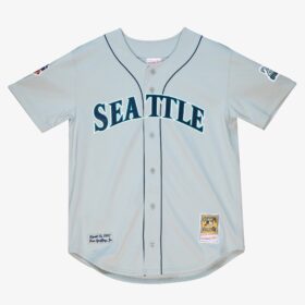 Men's Ken Griffey Jr. Gray Seattle Mariners Cooperstown Collection 1997 Player Jersey