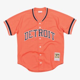 Men's Kirk Gibson Orange Detroit Tigers 1993 Button Front Jersey