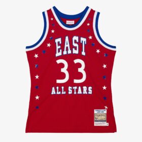 Men's Larry Bird Red Hardwood Classics 1983  BasketBallAll-Star Game Jersey