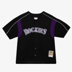 Men's Larry Walker Black Colorado Rockies Cooperstown Collection 2003 Batting Practice Player Jersey