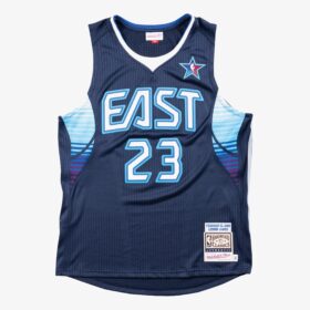 Men's LeBron James Navy Hardwood Classics 2009  BasketBallAll-Star Game Jersey