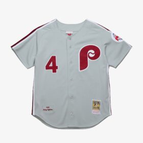 Men's Lenny Dykstra Gray Philadelphia Phillies 1989 Road Jersey