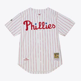 Men's Lenny Dykstra White Philadelphia Phillies 1993 Jersey