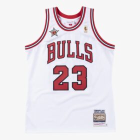 Men's Michael Jordan White Chicago Bulls 1997 Basket Ball All-Star Game Jersey