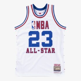 Men's Michael Jordan White Hardwood Classics 1985  BasketBallAll-Star Game Jersey