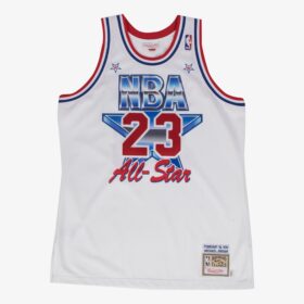 Men's Michael Jordan White Hardwood Classics 1991  BasketBallAll-Star Game Jersey