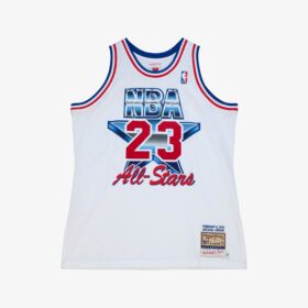 Men's Michael Jordan White Hardwood Classics 1992  BasketBallAll-Star Game Jersey