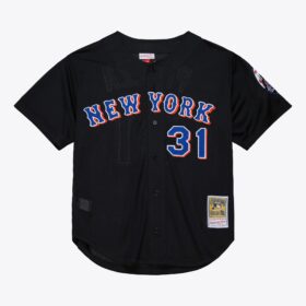 Men's Mike Piazza Black New York Mets 2000 Batting Practice Jersey