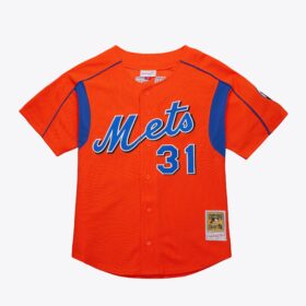 Men's Mike Piazza Orange New York Mets 2004 Batting Practice Jersey