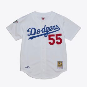 Men's Orel Hershiser White Los Angeles Dodgers 1988 Jersey