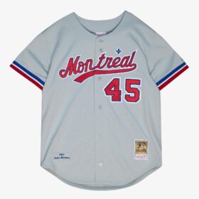 Men's Pedro Martinez Gray Montreal Expos Cooperstown Collection 1997 Player Jersey