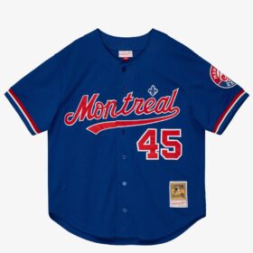 Men's Pedro Martinez Royal Montreal Expos Cooperstown Collection 1997 Batting Practice Player Jersey