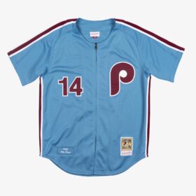 Men's Pete Rose Light Blue Philadelphia Phillies Cooperstown Collection 1980 Player Jersey