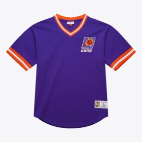 Men's  Purple Phoenix Suns Mesh Fashion V-Neck Jersey