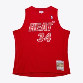 Men's Ray Allen Red Miami Heat Hardwood Classics 2012 Christmas Day Swingman Jersey