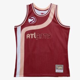 Men's Red Atlanta Hawks Hardwood Classics My Towns Wish Jersey