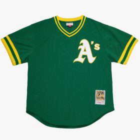 Men's Reggie Jackson Kelly Green Oakland Athletics Cooperstown Collection Pullover Jersey