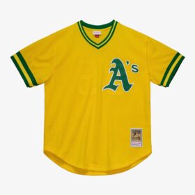 Men's Rickey Henderson Gold Oakland Athletics Cooperstown Collection Pullover Jersey