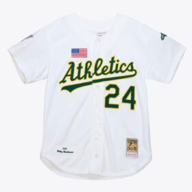 Men's Rickey Henderson White Oakland Athletics Cooperstown Collection 1990 Player Jersey