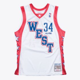 Men's Shaquille O'Neal White Hardwood Classics 2004  BasketBallAll-Star Game Jersey