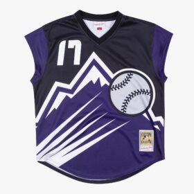 Men's Todd Helton Black Colorado Rockies 1999 Jersey