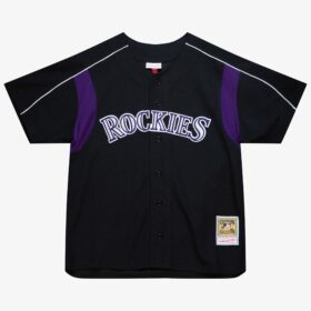 Men's Todd Helton Black Colorado Rockies Cooperstown Collection 2003 Batting Practice Player Jersey