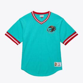 Men's  Turquoise Vancouver Grizzlies Mesh Fashion V-Neck Jersey