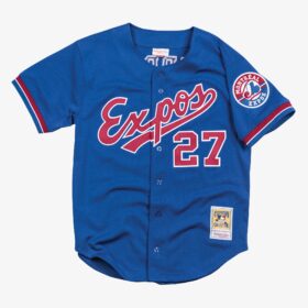 Men's Vladimir Guerrero Blue Montreal Expos 2002 Batting Practice Jersey