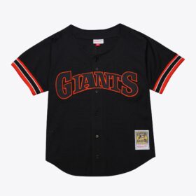 Men's Will Clark Black San Francisco Giants 1993 Button Front Jersey